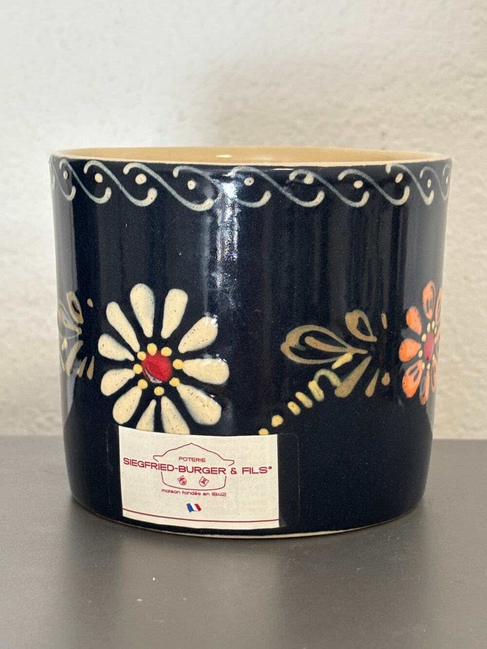 Siegfried - Burger & Fils Pottery France Small Planter Canister No Lid